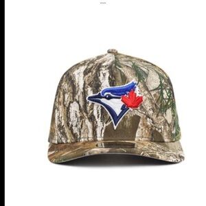 New Era Camouflage Cap with Blue Jay Emblem